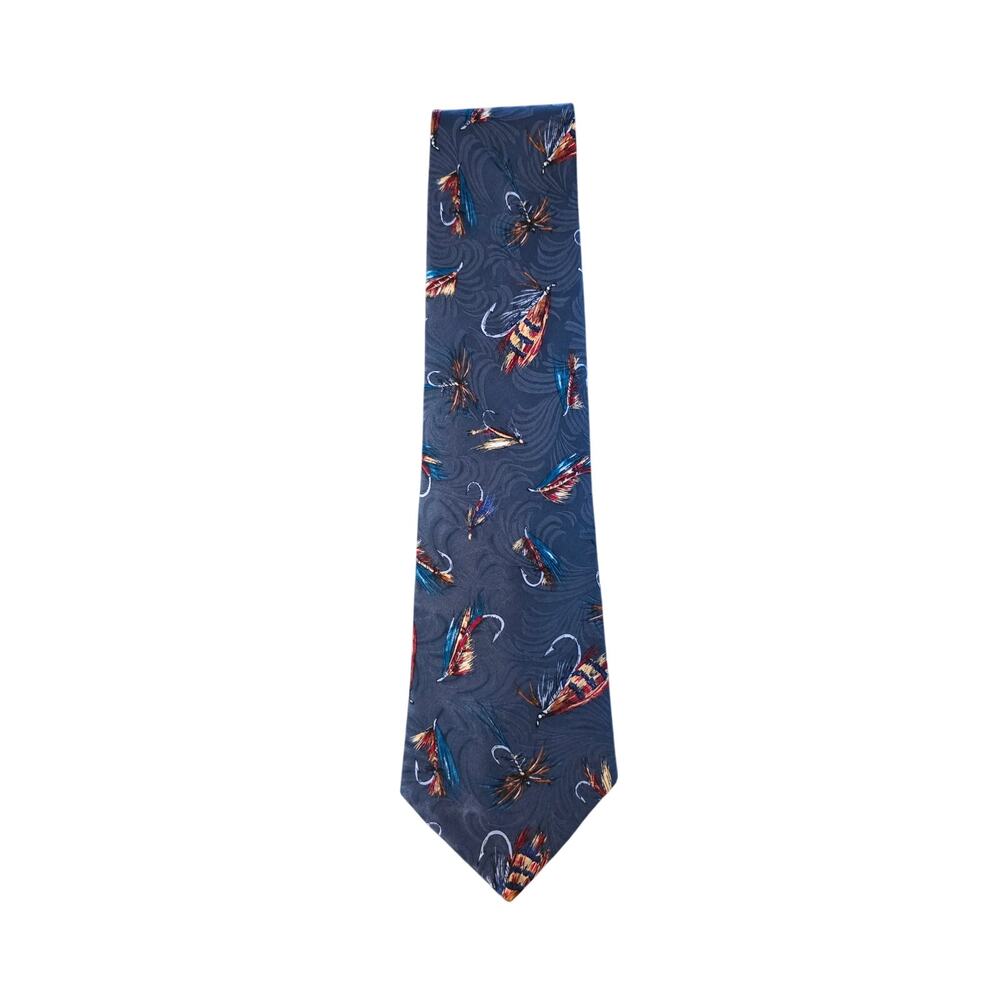 Field & Stream Men's Tie Necktie Fishing Lures 100% Silk Angler‎ Tie Fish